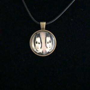 Gothic Twins inspired 18” adjustable pendant